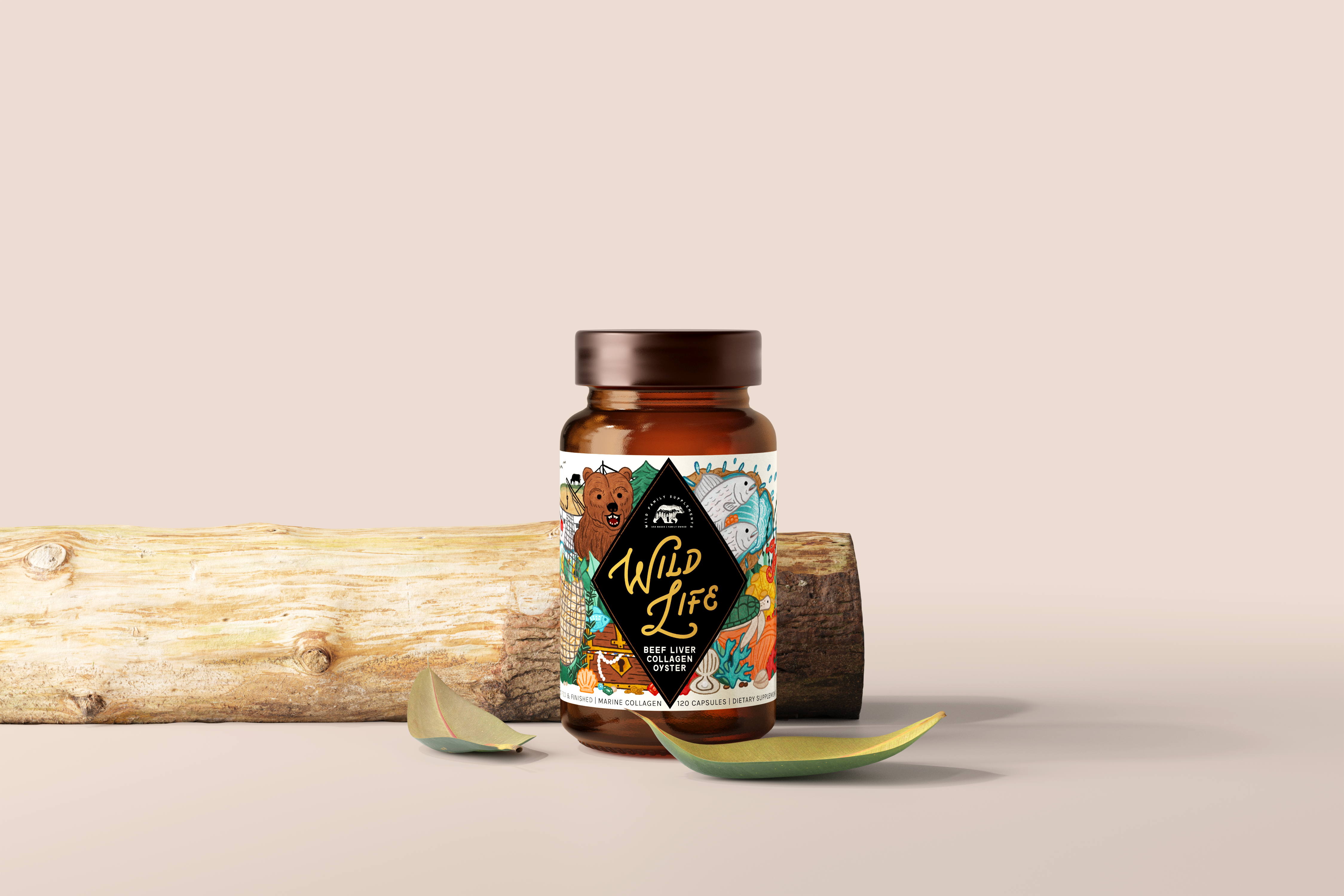 Wild Life Supplement: Oysters + Liver + Marine Collagen